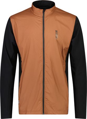 REDWOOD WIND Herren-Merino-Langarmtrikot mit Windschutz / dark copper/black / S