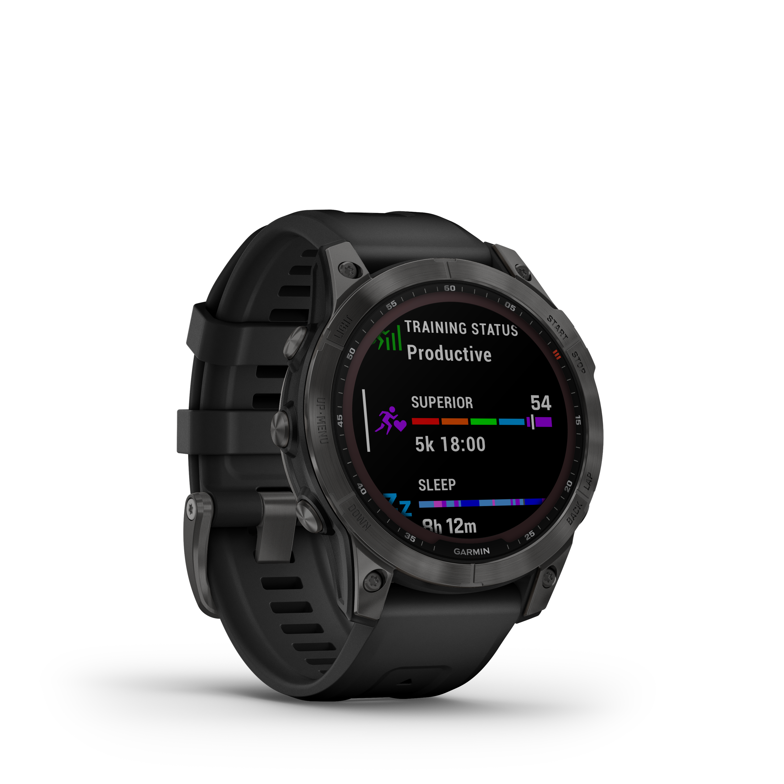 FENIX 7 SOLAR Multisportuhr 47mm / schiefergrau mit schwarzem armband