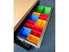 Schubladen Einsatzboxen-Set 39-tlg. / rot, gelb, blau, grün