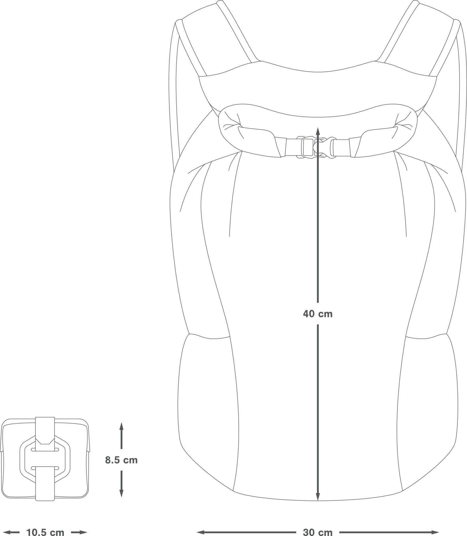 PACKABLE BACKPACK Ultraleicht-Rucksack / grey / 13l