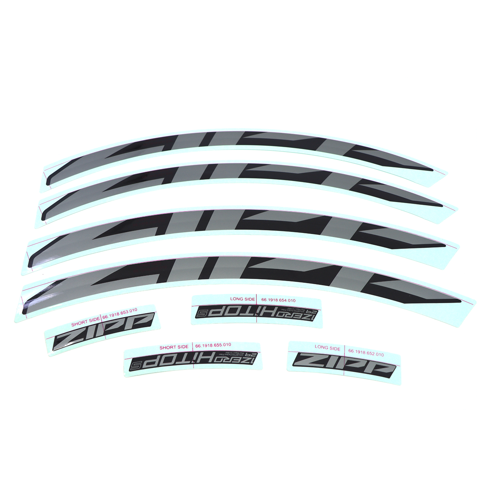 Wheel Decal Kit 1Zero Single Rim Silver / silver