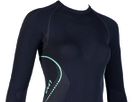 EVOLUTYON Damen-Langarmshirt / charcoal/anthracite/aqua / L/XL