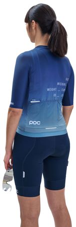 PRISTINE PRINT Damen-Kurzarmtrikot / gradient turmaline / L