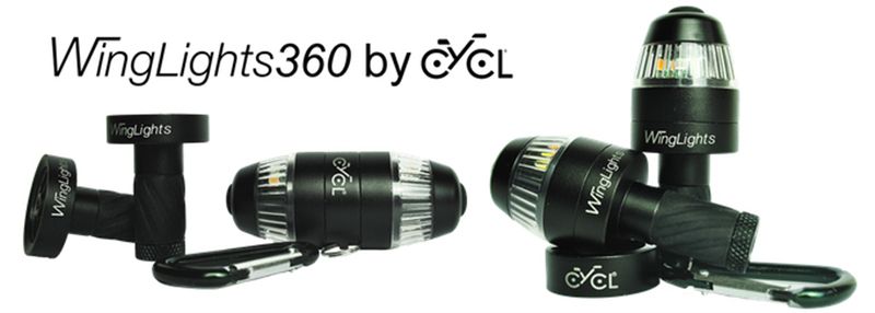 WINGLIGHTS 360 Mag Velo-Blinker und Positionslicht