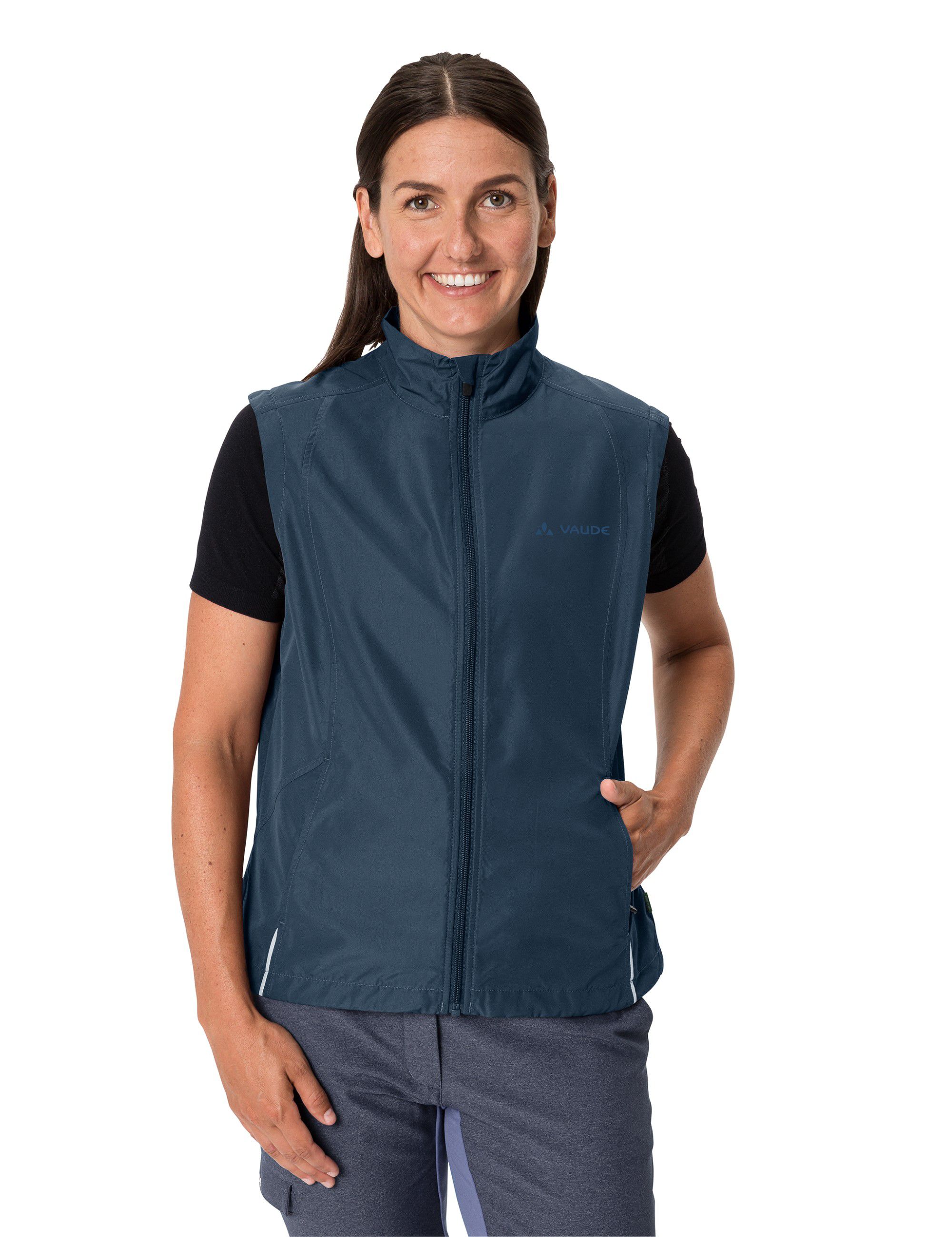 DUNDEE CLASSIC Damen-Zip-off-Windjacke / dark sea / 36