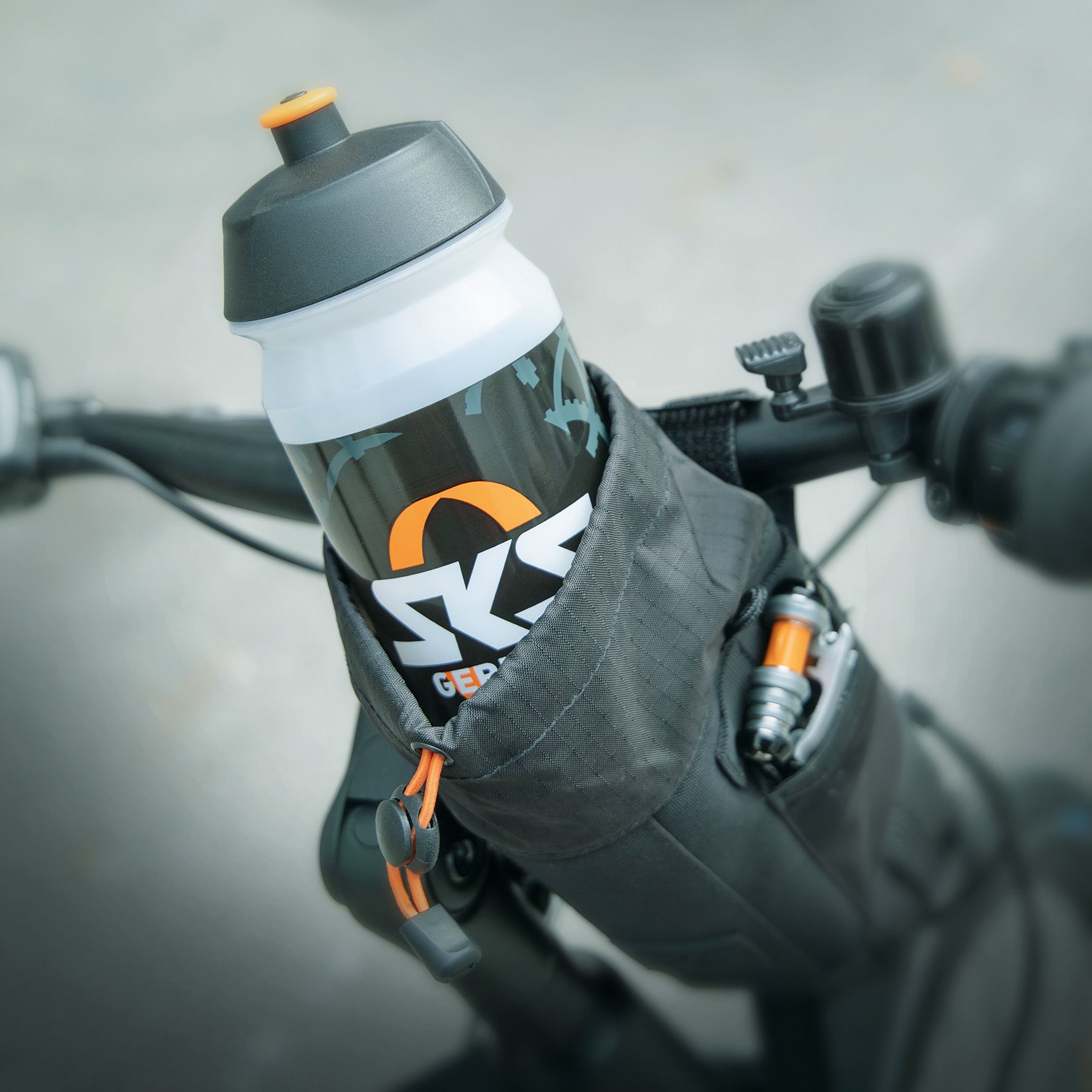 Lenkertasche Urban Stem Bag / schwarz, orange