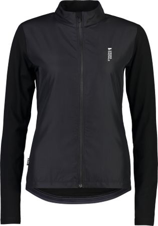 REDWOOD WIND Damen-Merino-Langarmtrikot mit Windschutz / black / S