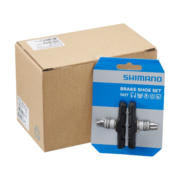 Bremsschuhe S65T / Schwarz / 10 Paar, mit Befestigungsmuttern