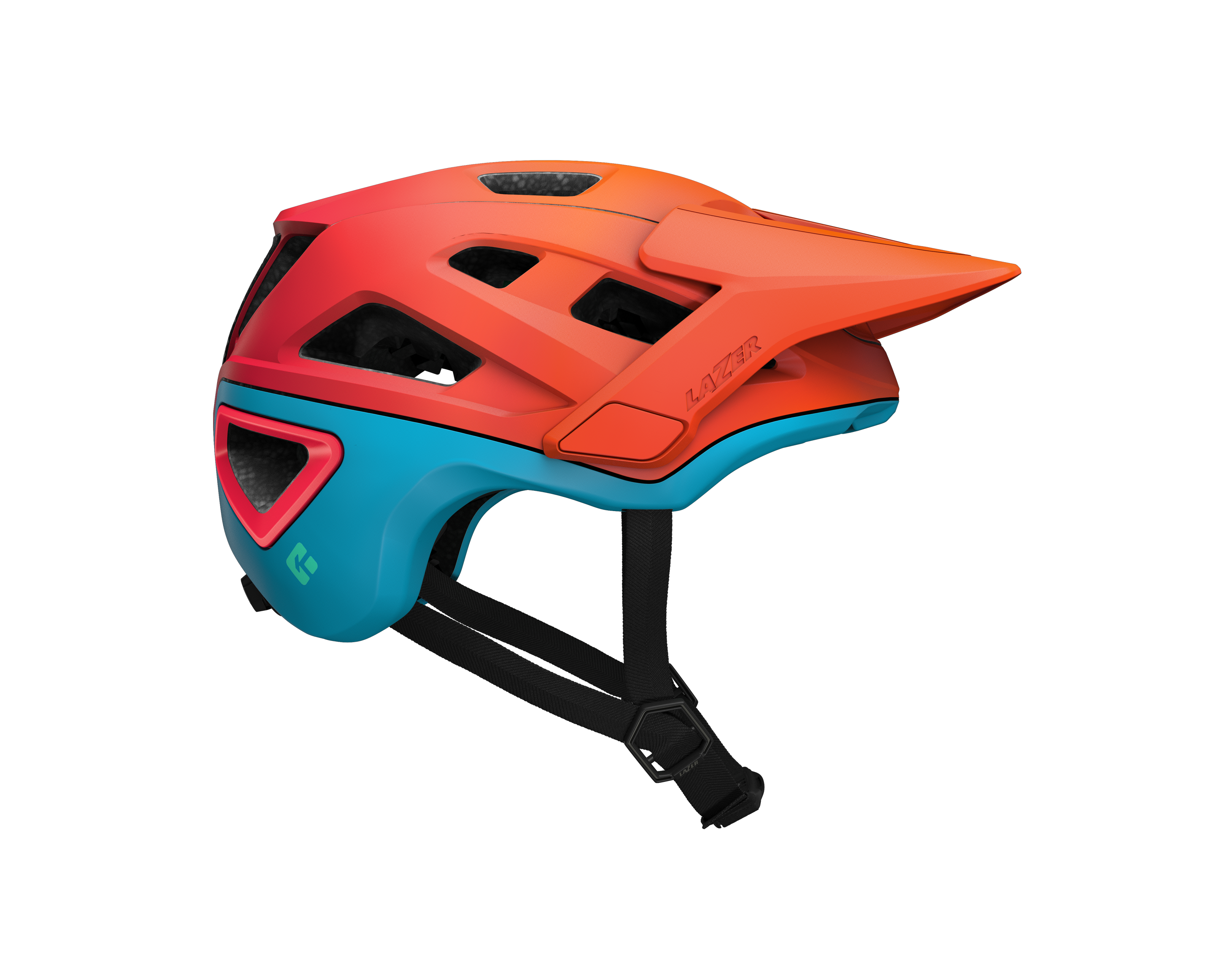 LAZER Unisex MTB Jackal KinetiCore Helm / matte sunset / L