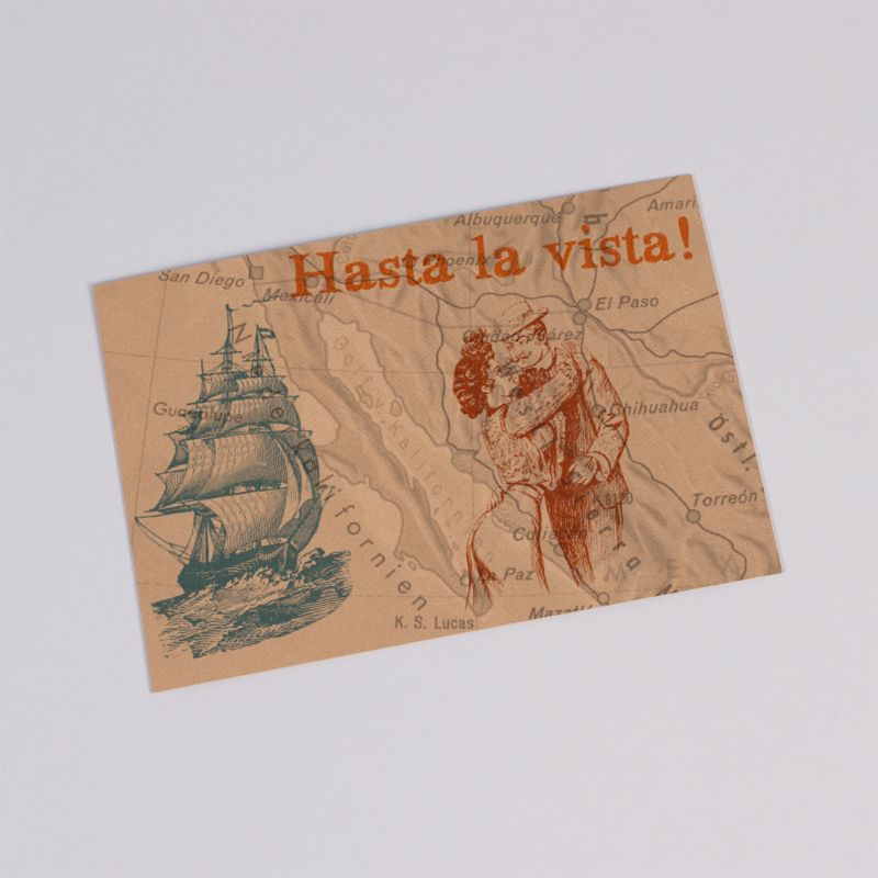 WELTENBUMMLER Postkarte / Grusskarte