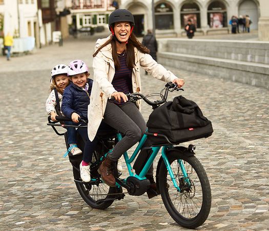 BOOST 10D CX Step Through E-Cargobikes 25km/h / aqua green