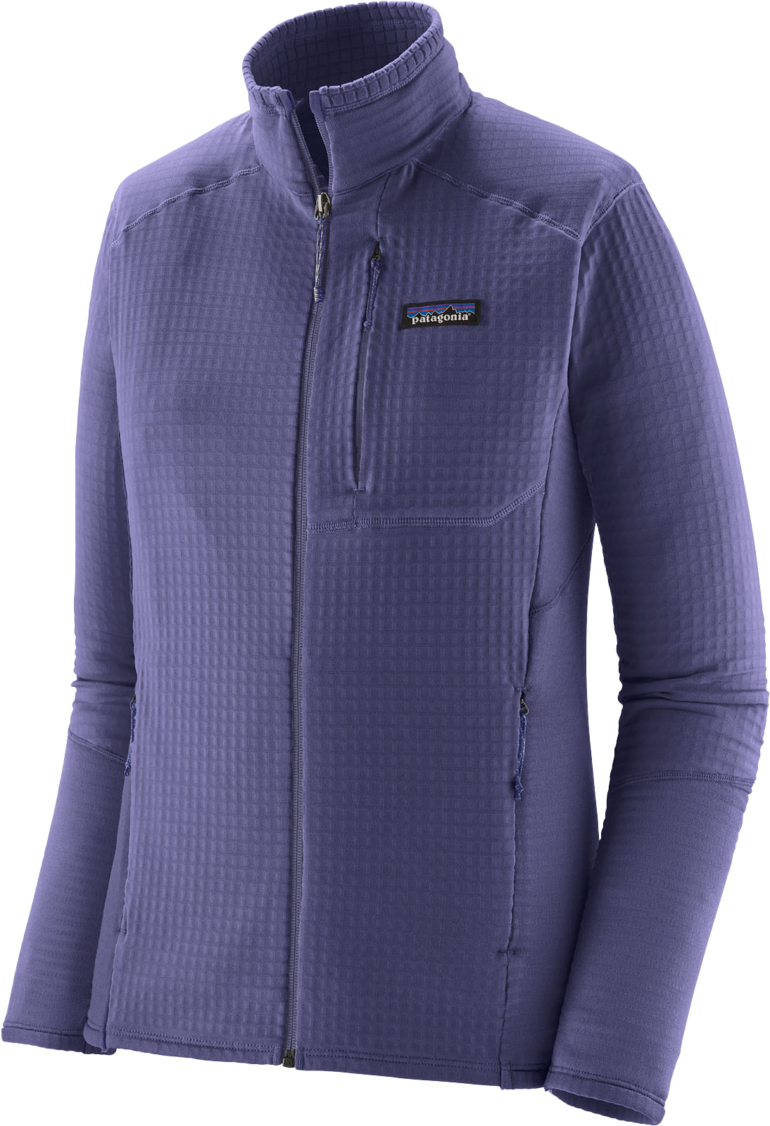 R1 HYBRID Damen-Fleecejacke / solstice purple / S