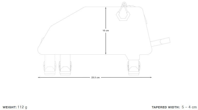 EXPEDITION TOP TUBE PACK Oberrohrtasche / black / 1l