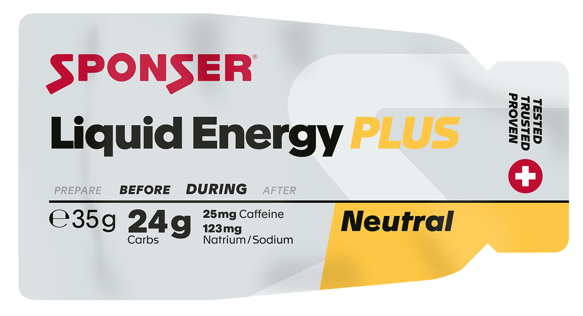 LIQUID ENERGY PLUS Gel mit Koffein, Beutel 35g / NATURE