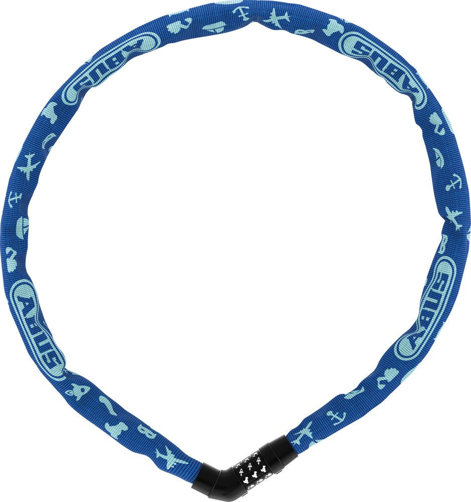 STEEL-O-CHAIN 4804C/75 Symbols Kettenschloss / blue / 75CM