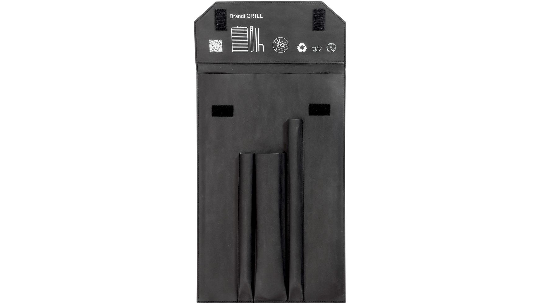 BRÄNDI 2.0 mobiler Grill aus Edelstahl inkl. Tasche / silber