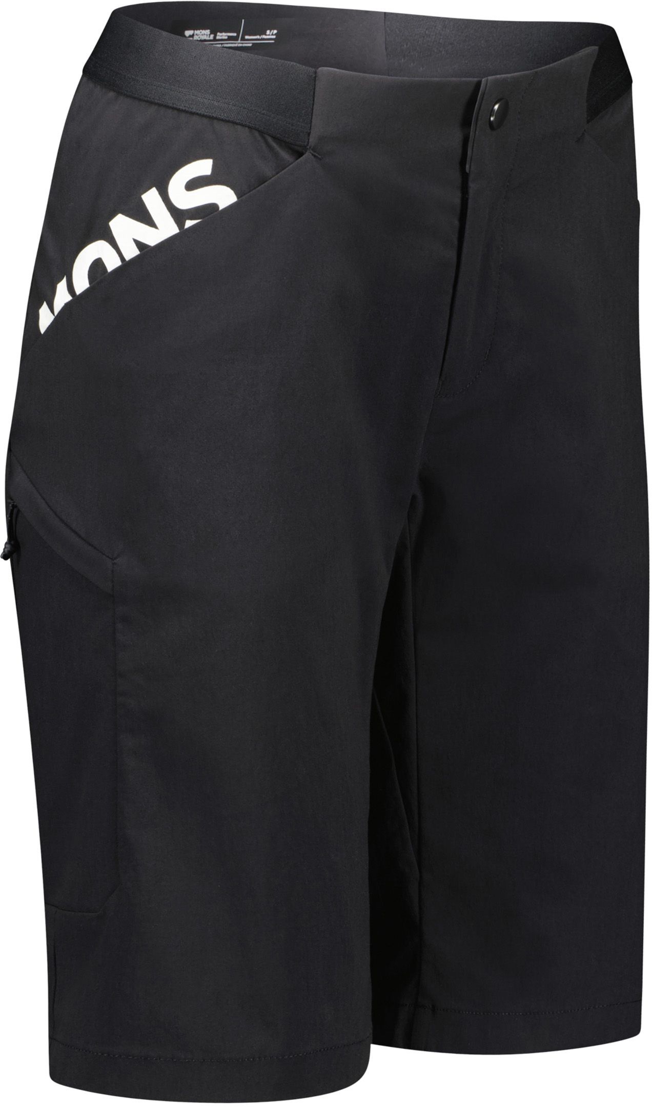 DIVERSION Damen-Bikeshorts / black / S