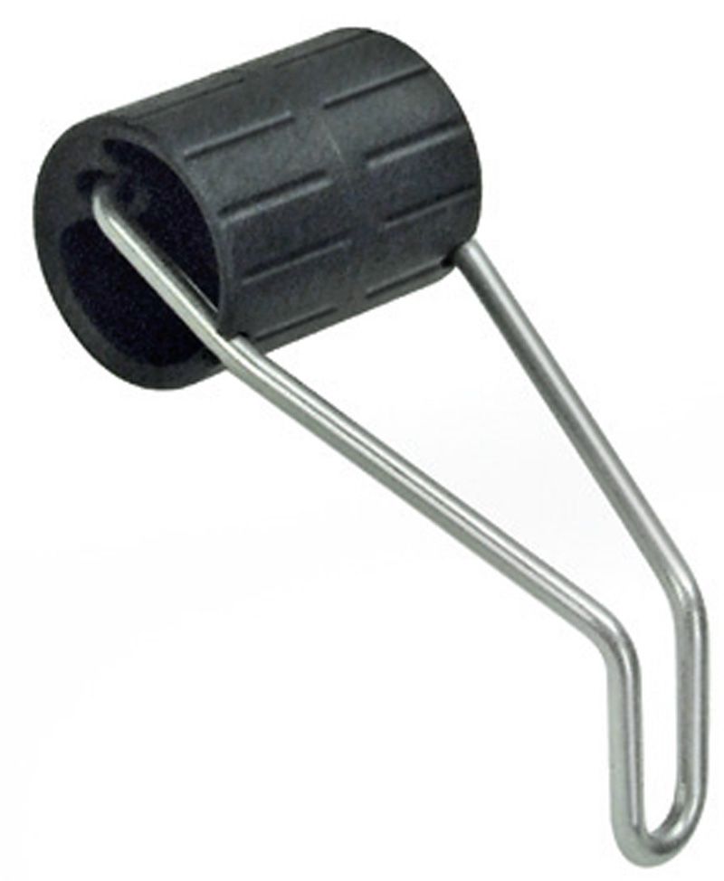 SCHEINWERFERHALTER an Gabelbrücken für Batterie-Frontlichter / schwarz