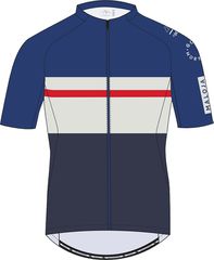 LANZINOM Herren-Kurzarmtrikot / night sky multi / M