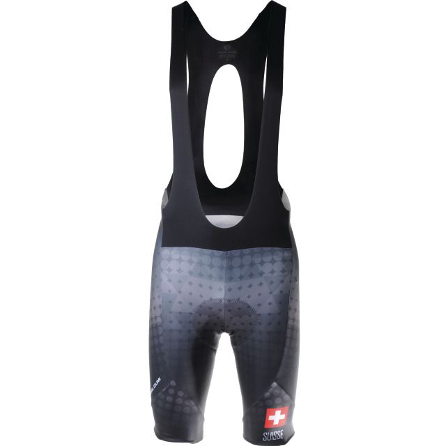 ELITE Interval Graphic Bib Short Suisse Ed. 2.0 / schwarz / S