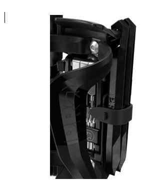 Bidonhalter Smart Cage inkl. Pneuhebel / schwarz