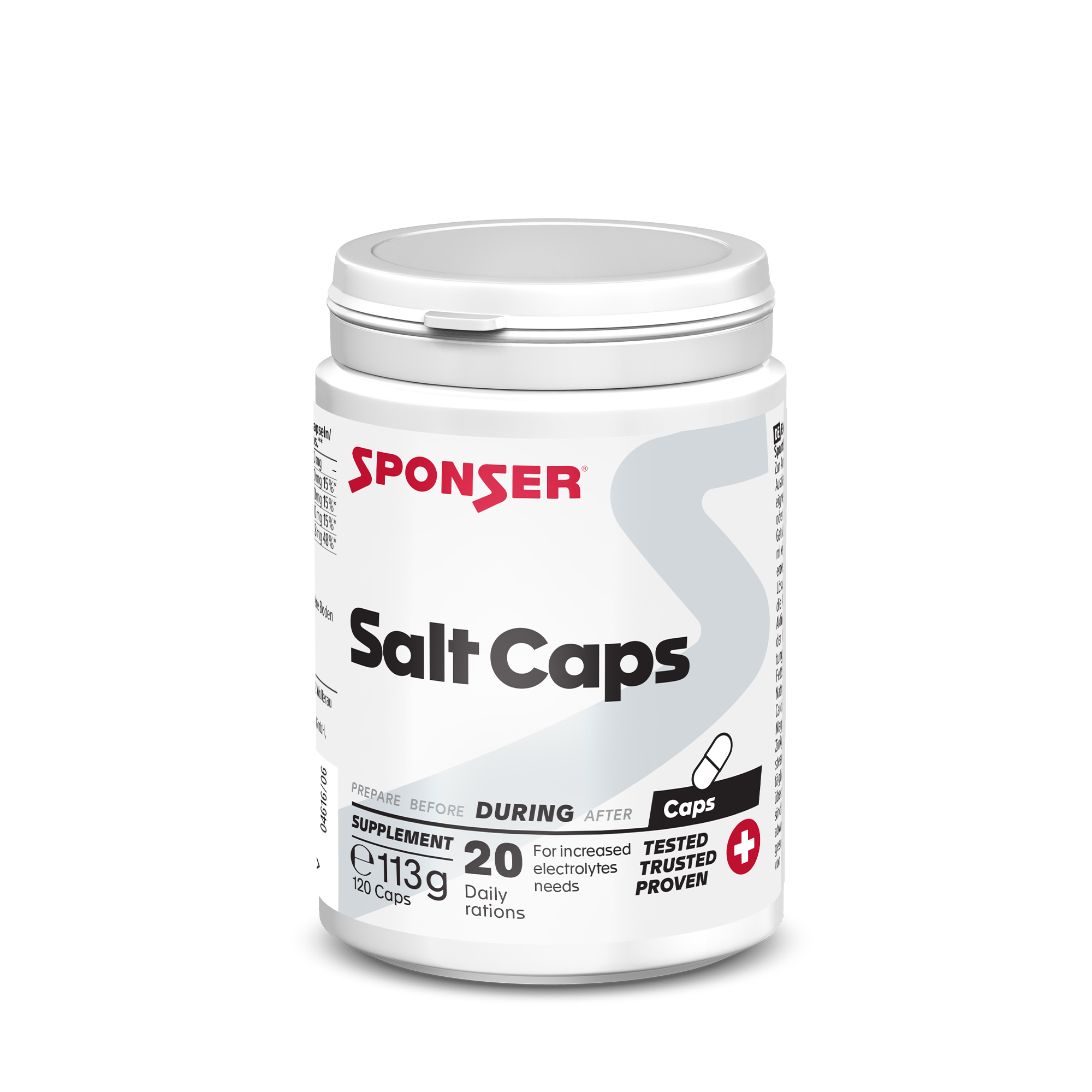 SALT CAPS Elektrolyt-Kapseln, 120 Stk. / weiss