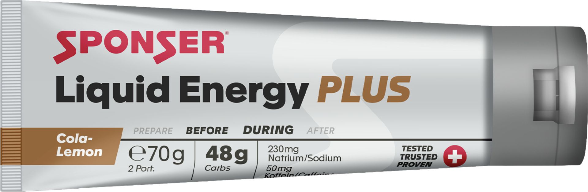 Liquid Energy Plus, Display (18 x 70 g) Tuben / Cola-Lemon