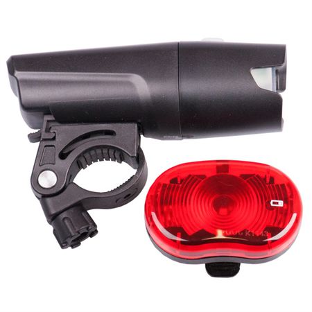 CITY 25 Lichtset / schwarz / 120 Lumen, 25 Lux, Batterien