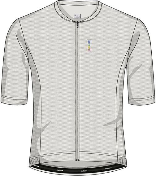 KALZASM Herren-Kurzarmtrikot / shaded white / S