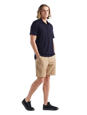 TECH LITE II Herren-Merino-Kurzarm-Poloshirt / midnight navy / XL