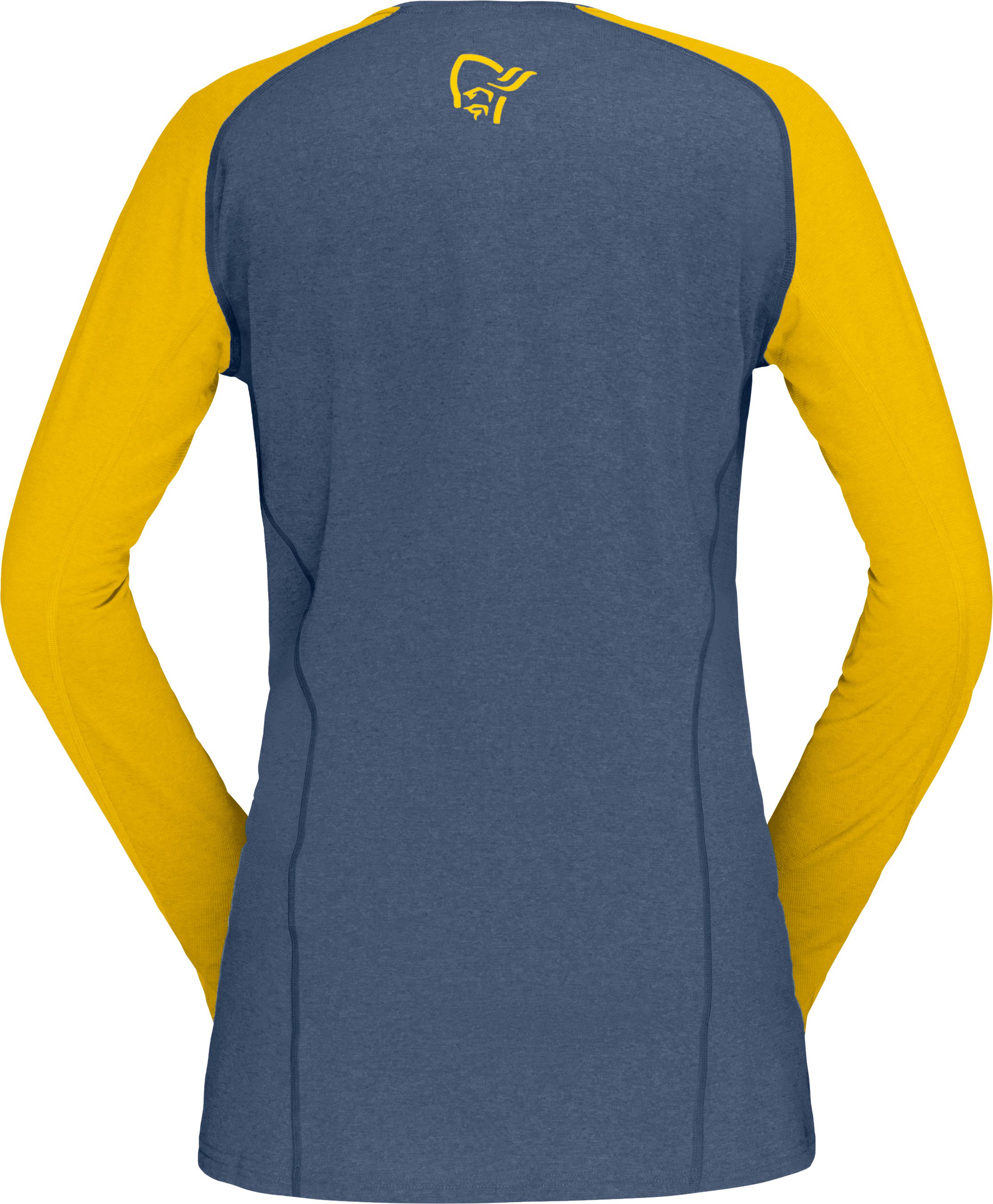 FJØRÅ  EQUALISER Damen-Langarmshirt / sulphur/vintage indigo / XS