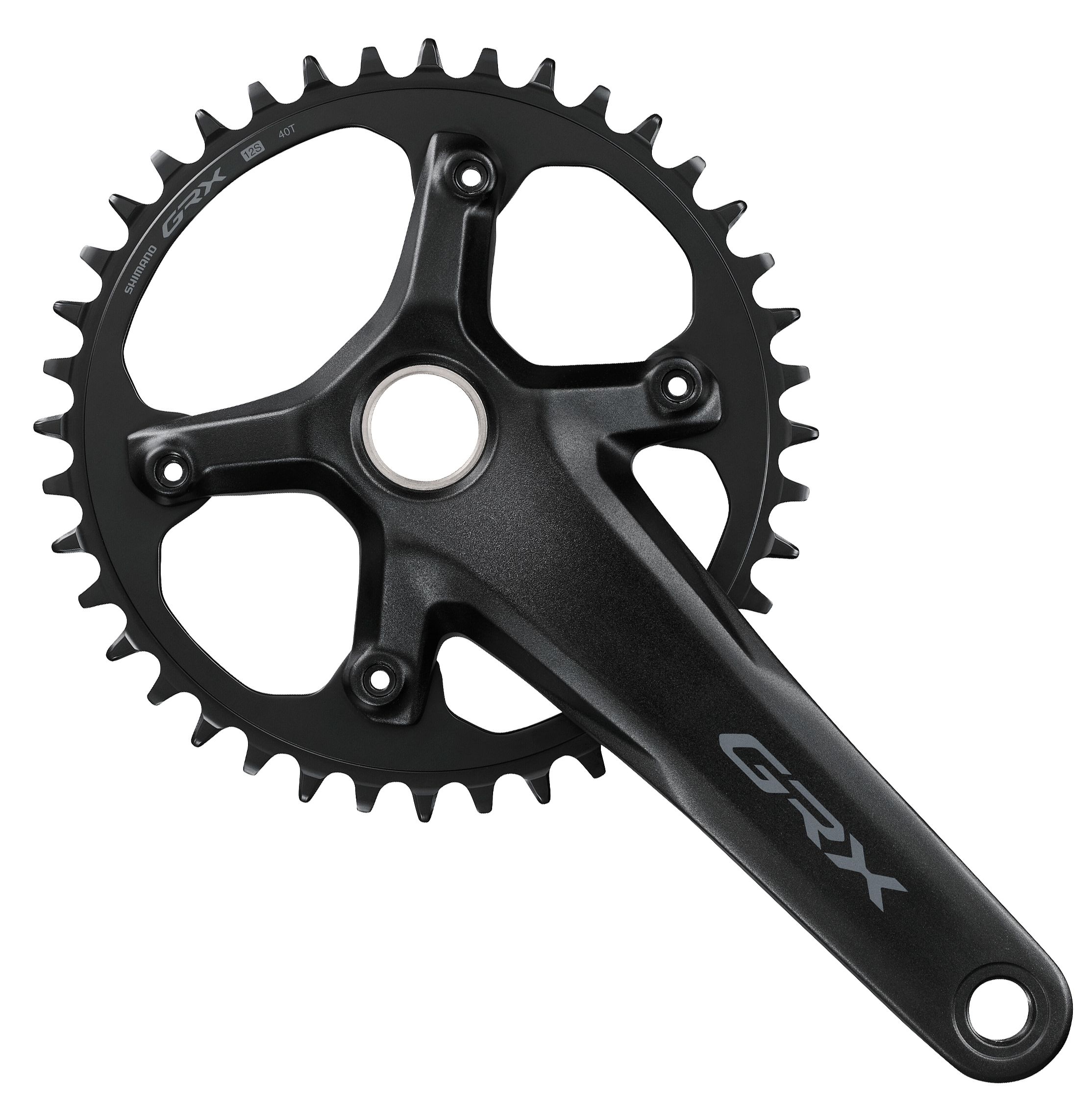 Kettenradgarnitur GRX FC-RX610 Single / schwarz / 175mm / 38 Zähne