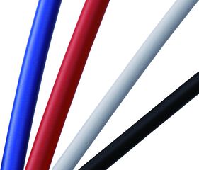 Schalthülle OT-SP41 abgelängt / blau / 4 mm x 300 mm, gedichtet mit Nose-Cap und Boot