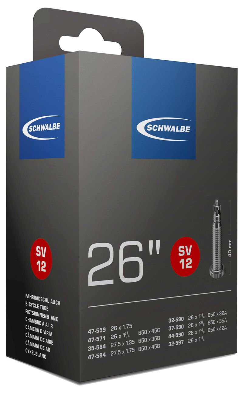SCHWALBE STANDARD Schlauch / 26", SV13, 40mm, 40/62-559