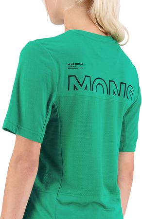 TARN Damen-Merino-Kurzarmshirt / pop green / L