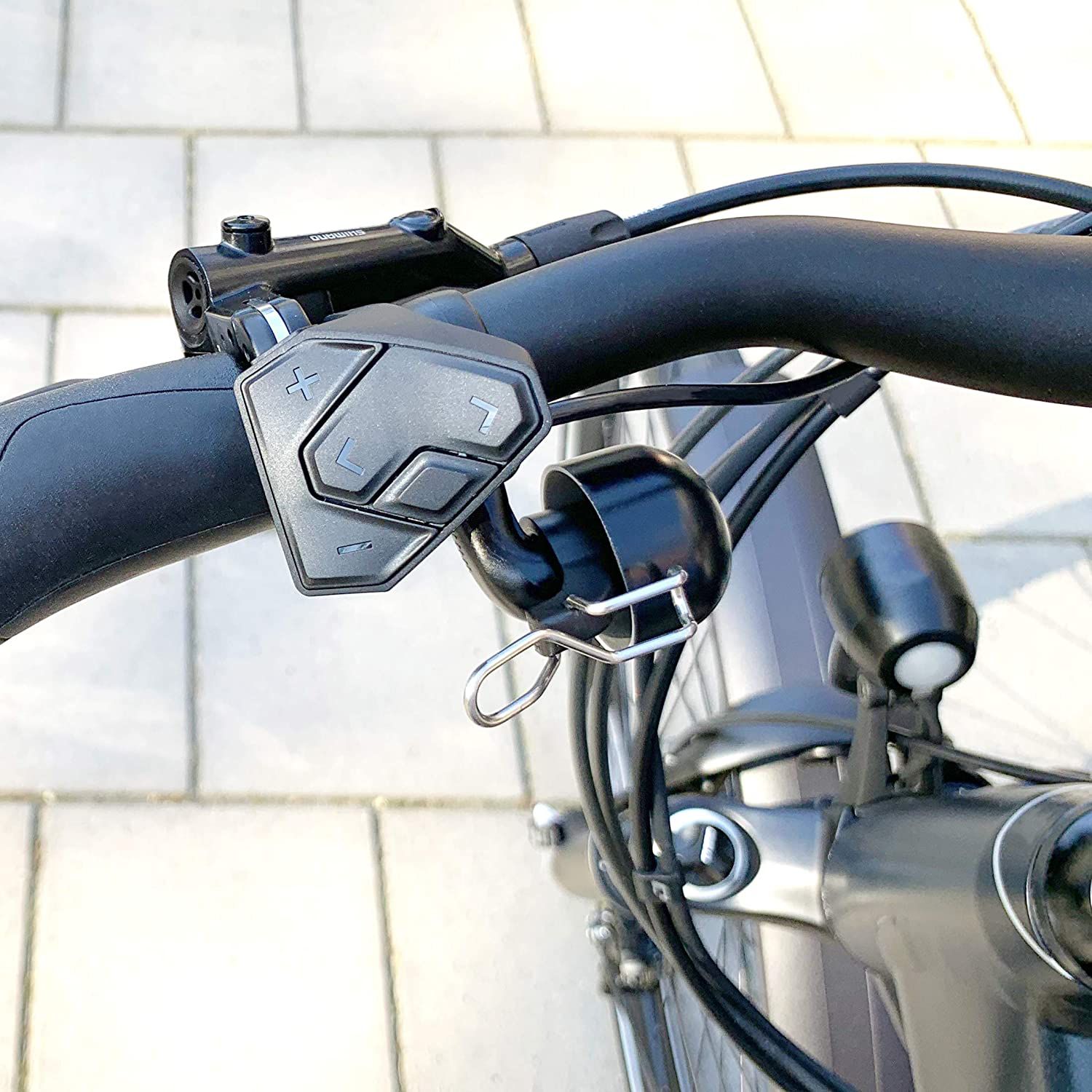 E-BIKE Glocke Linksmontage / schwarz