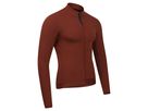 VELOZIP SUB Herren-Langarm-Merino-Trikot / brandy brown / M