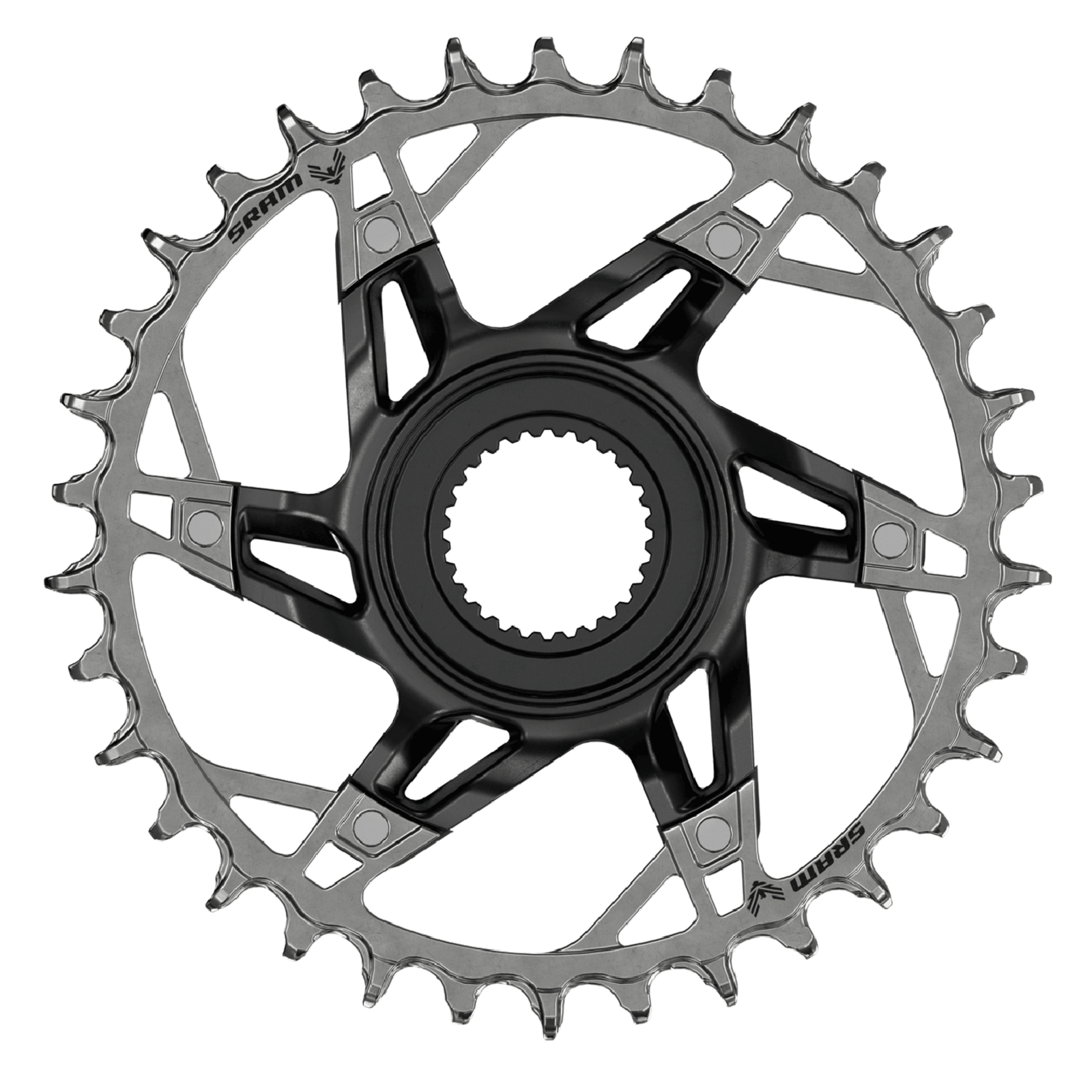 Chainring XX Eagle AXS Transmission BOSCH Gen4 DirectMount / black/silver / 34T