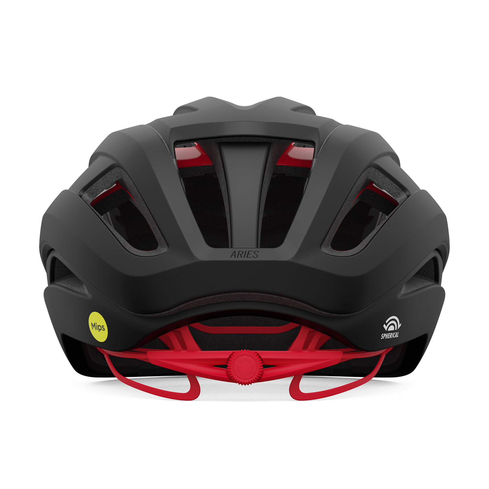 ARIES SPHERICAL MIPS Velohelm / matte carbon/red / S 51-55