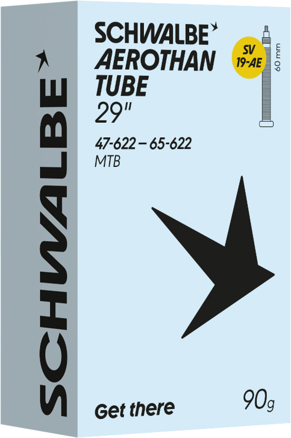 AEROTHAN Schlauch Prestaventil / 29", SV19-AE, 60mm, 47/65-622
