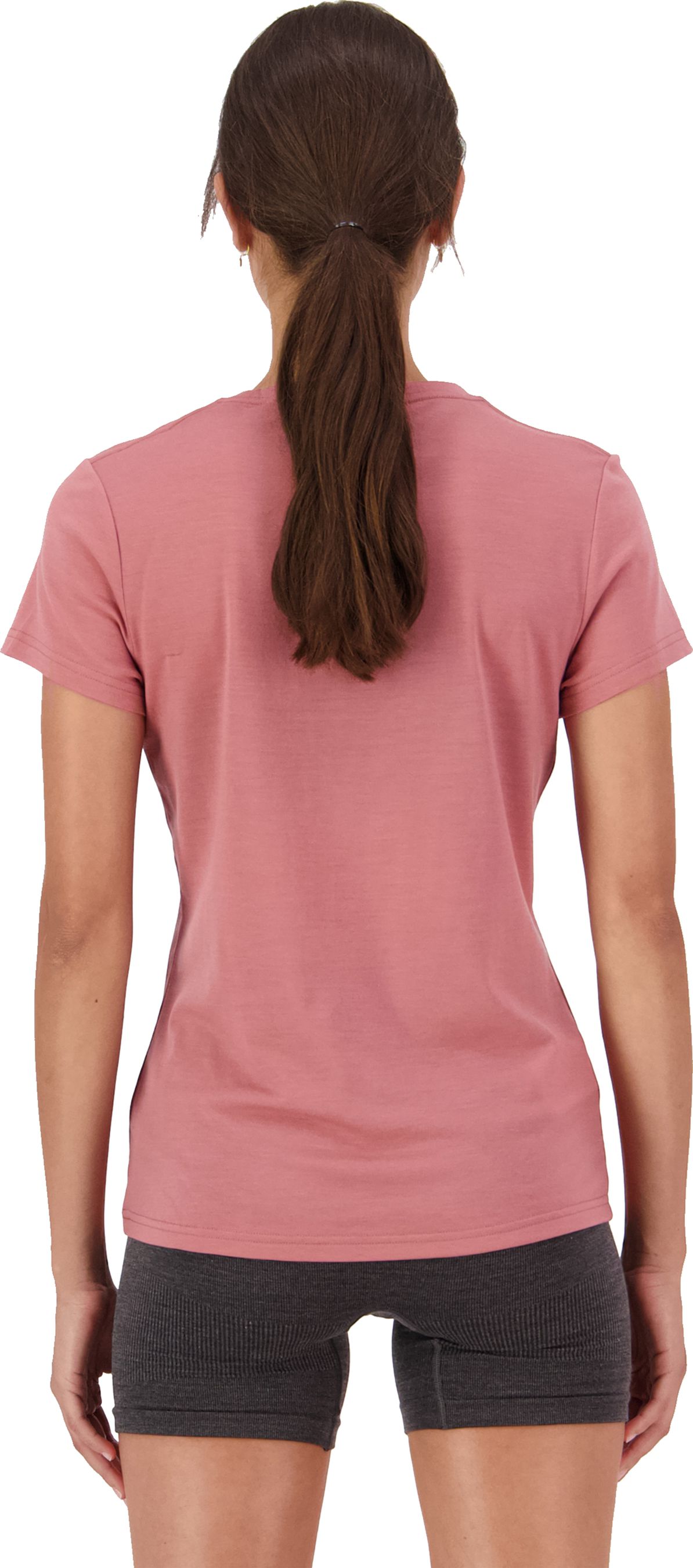ICON Damen-Merino-Kurzarmshirt / canyon rose / XS