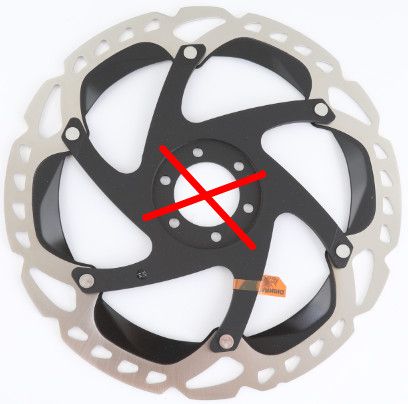 6-LOCH-ADAPTER mit Schraubklemmung für Centerlock Naben / schwarz