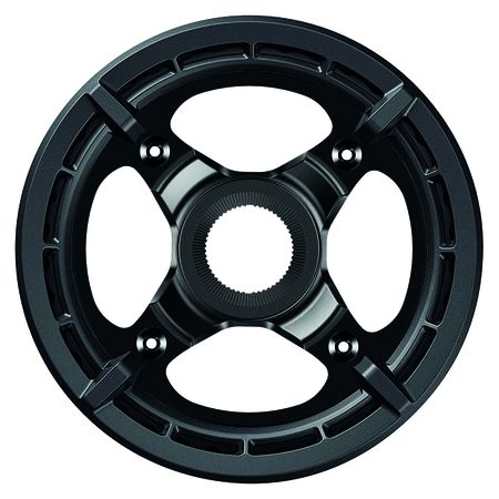 Kettenblatt STEPS SM-CRE70-11 / schwarz / 38 Zähne/mit Aufnahme, 50 mm Kettenlinie, doppelter Hosenschutz