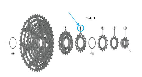 Zahnkranz CS-M9200 / 15 zähne