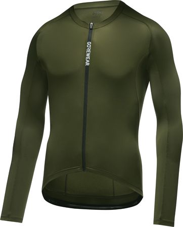 SPINSHIFT Herren-Langarmtrikot / utility green / XXL
