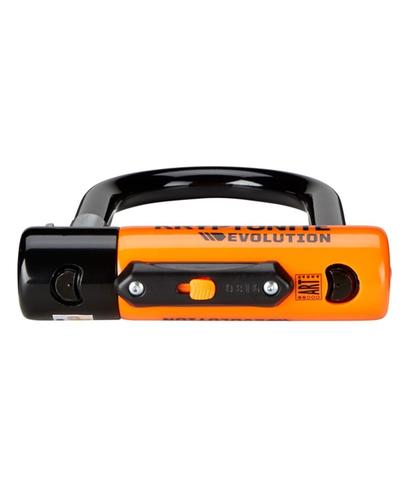 EVOLUTION MINI 7 Bügelschloss mit KABEL / orange schwarz