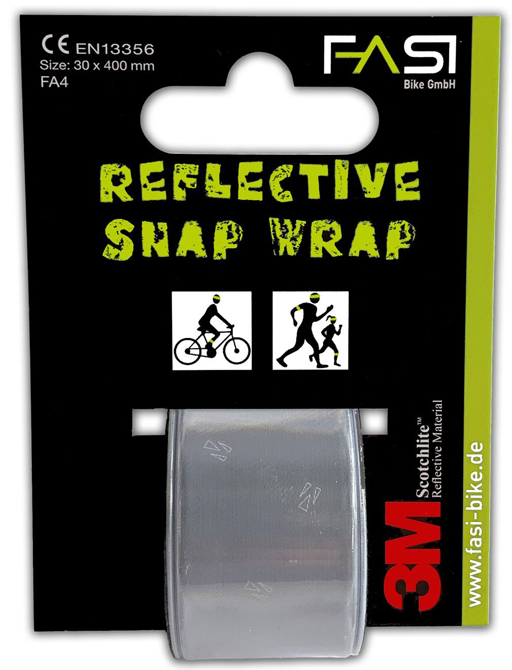 Snap Wrap Reflektorband / weiss
