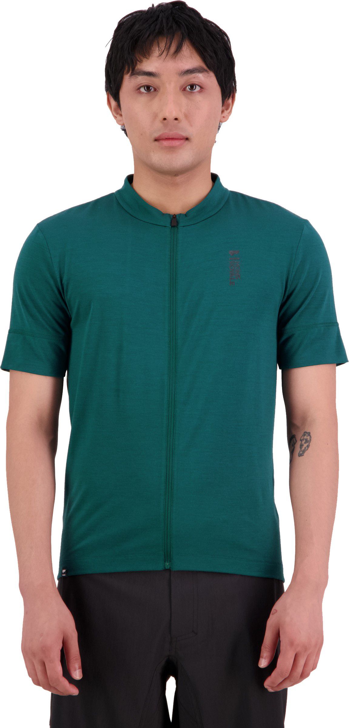 ROAM CARGO Herren-Merino-Kurzarmtrikot / evergreen / XL