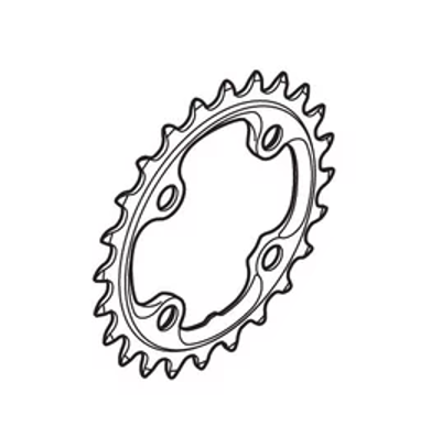 Kettenblatt XTR FC-M980 Triple / silber / 24 Zähne, AE, 64 mm