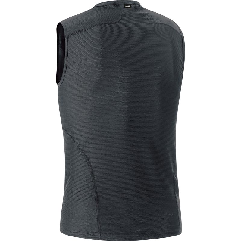 M BASE LAYER Herren-Funktionssinglet / schwarz / S